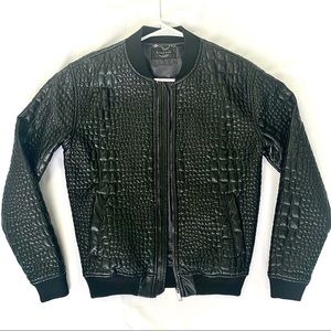 ZARA Man Textured Black Jacket
